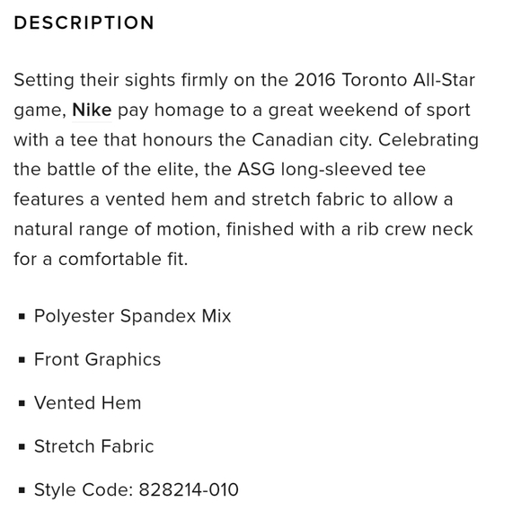 Nike Toronto 2016 long-sleeved tee - Picture 5 of 5